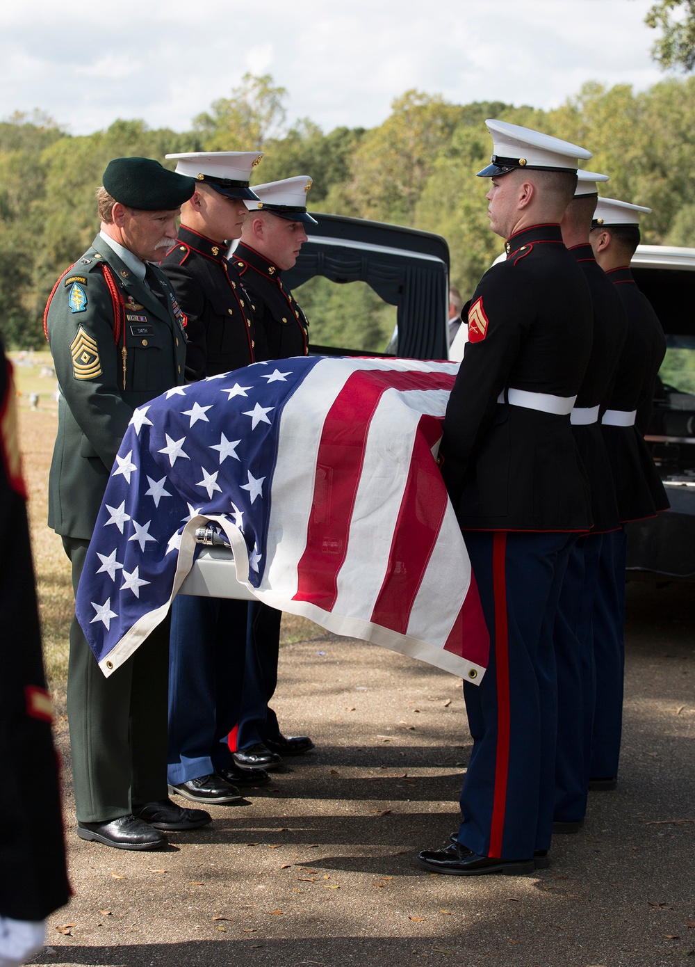 WWII Marine laid to rest in Mississippi