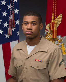 MCLB Barstow Marine of the Quarter Pfc. Jacob A. Brown