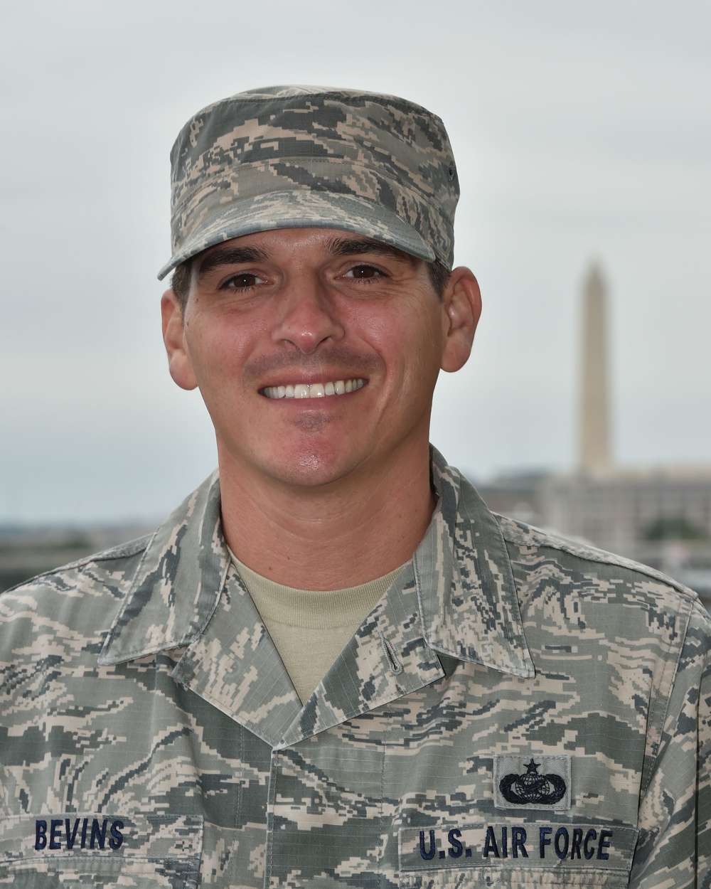 Technical Sergeant Bevins supports the Presidential Inauguration