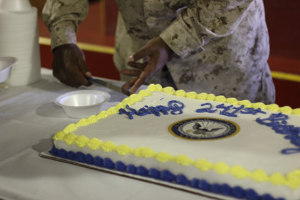 Navy celebrates birthday at Camp Wilson