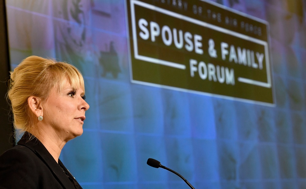 Secretary of the Air Force Deborah Lee James hosts her Air Force Spouse and Family Forum