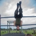 Marine recruits build strength during physical training on Parris Island