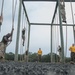 Marine recruits build strength during physical training on Parris Island