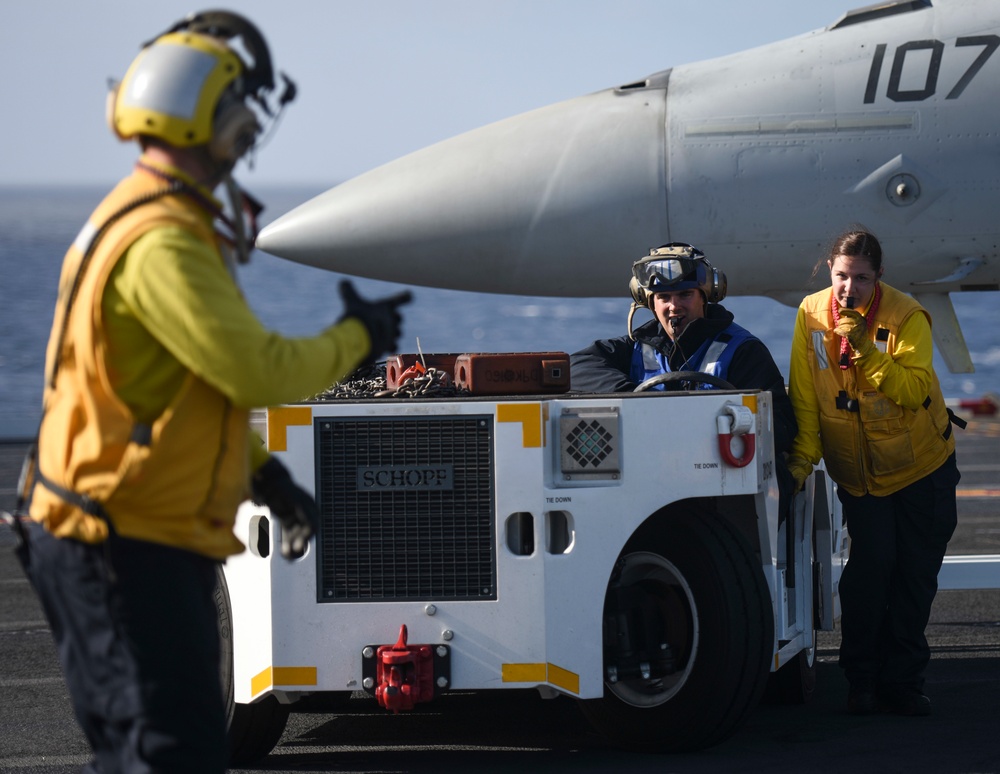 Nimitz Sailors prepare for flight operations
