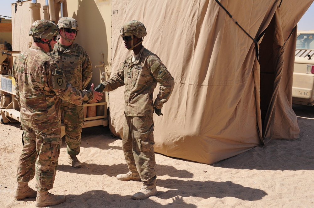 USARCENT Senior NCO Visits Camp Buehring