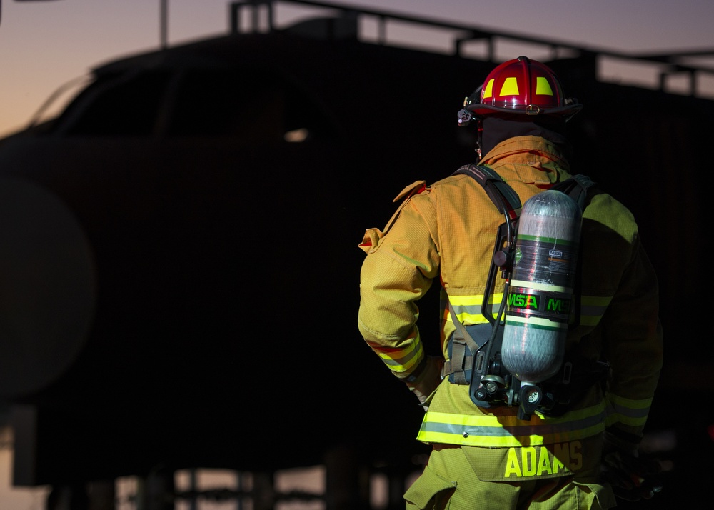 JBSA-Randolph firefighters conduct night fire training