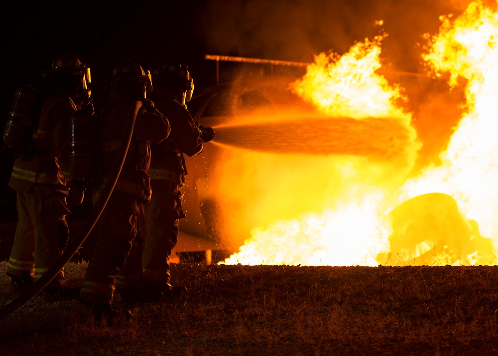 JBSA-Randolph firefighters conduct night fire training