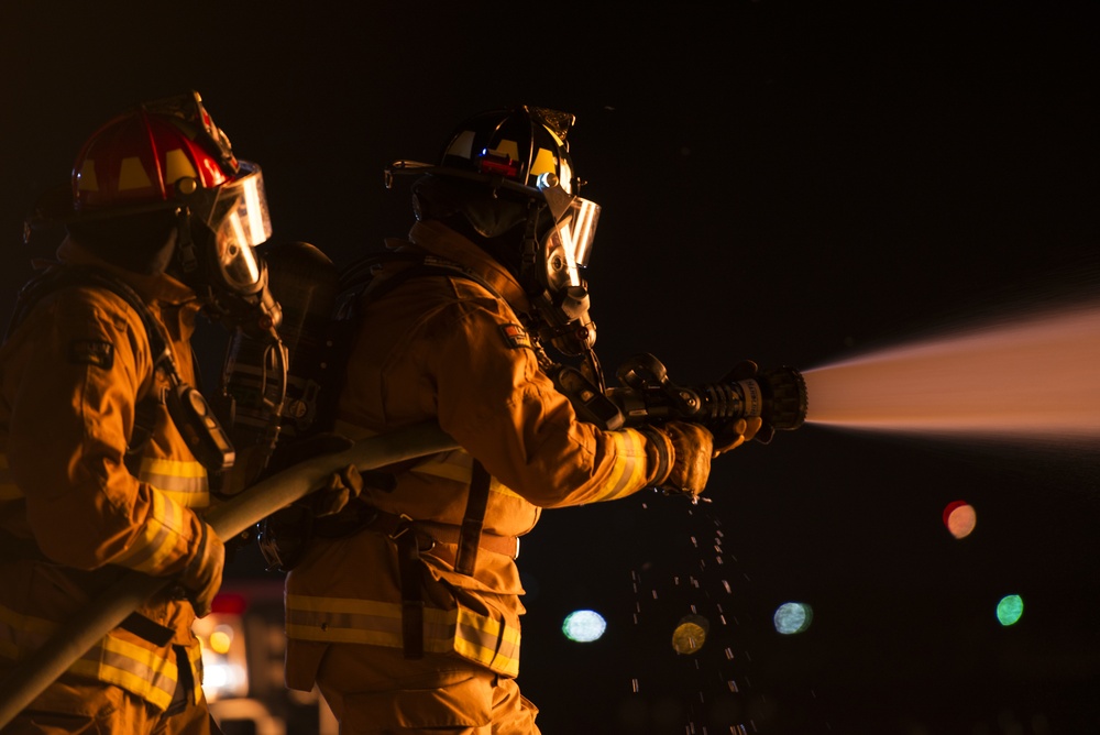 JBSA-Randolph firefighters conduct night fire training