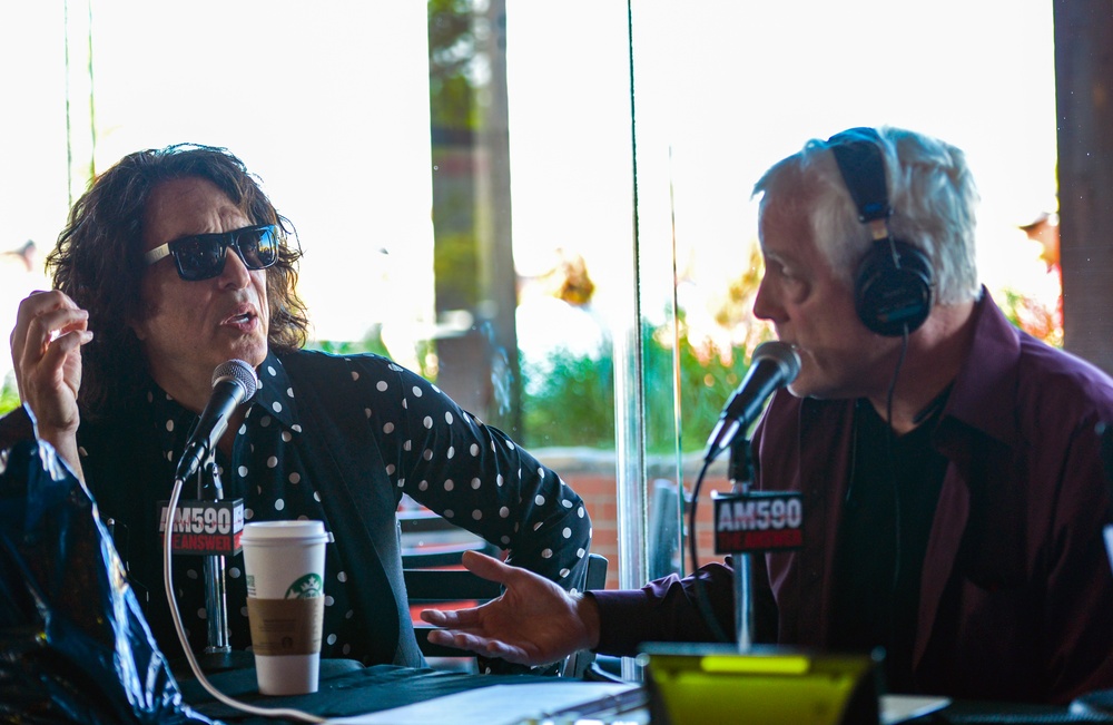 Kiss co-lead singers, Paul Stanley and Gene Simmons provide lunch for more than 100 local veterans and active military members