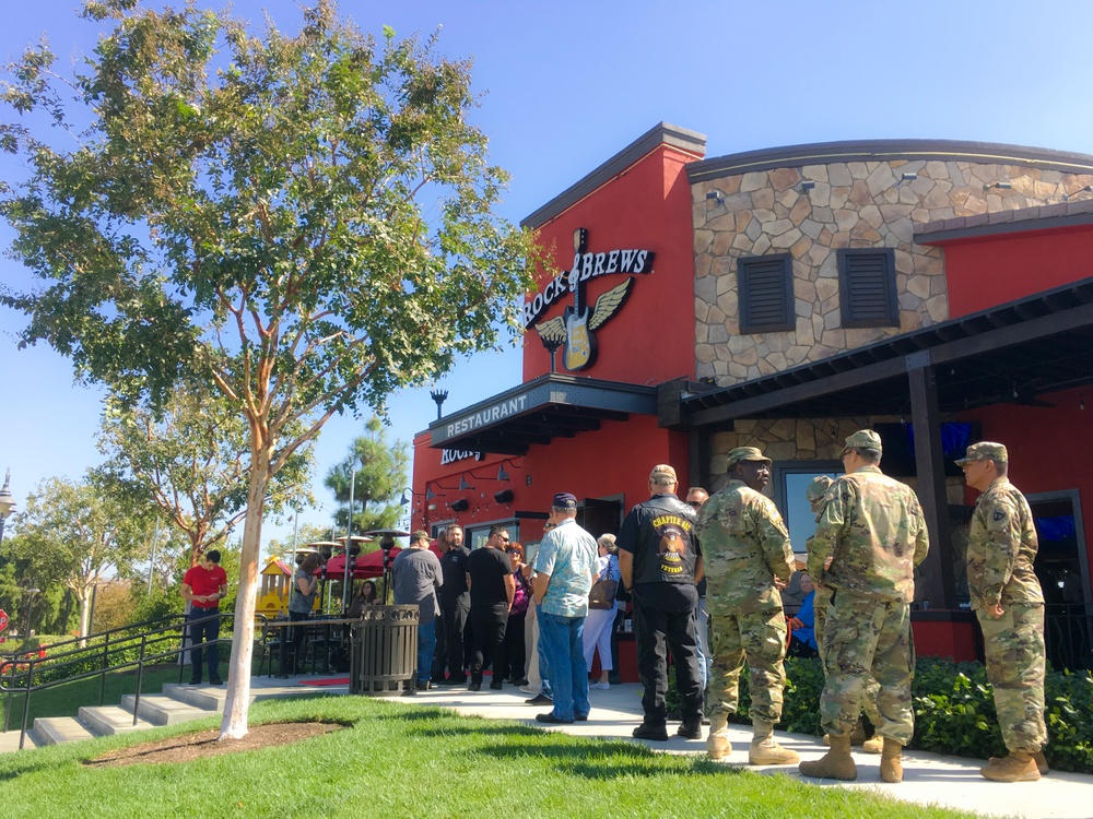Kiss co-lead singers, Paul Stanley and Gene Simmons provide lunch for more than 100 local veterans and active military members