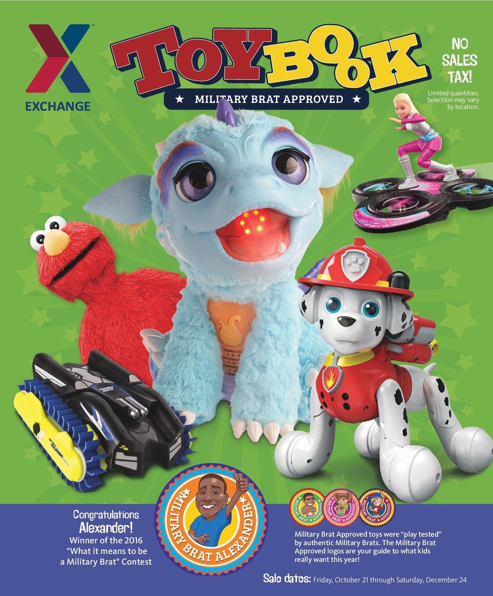Exchange Announces 2016 Toyland Toy Book Featuring ‘Military Brat-Approved’ Toys