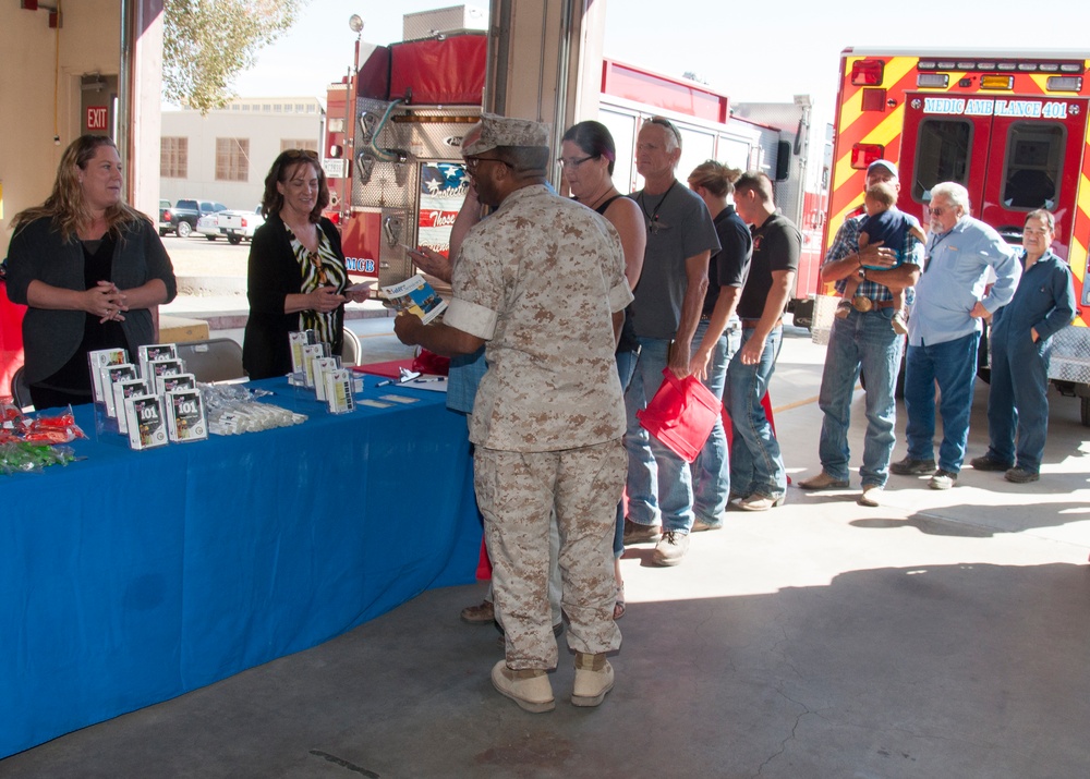 Fire Prevention Week barbecue MCLB Barstow, Calif.