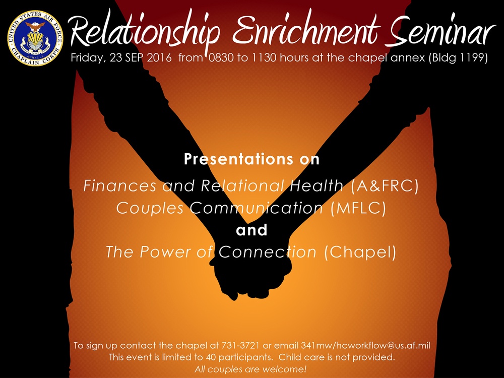 Relationship Seminar Flyer