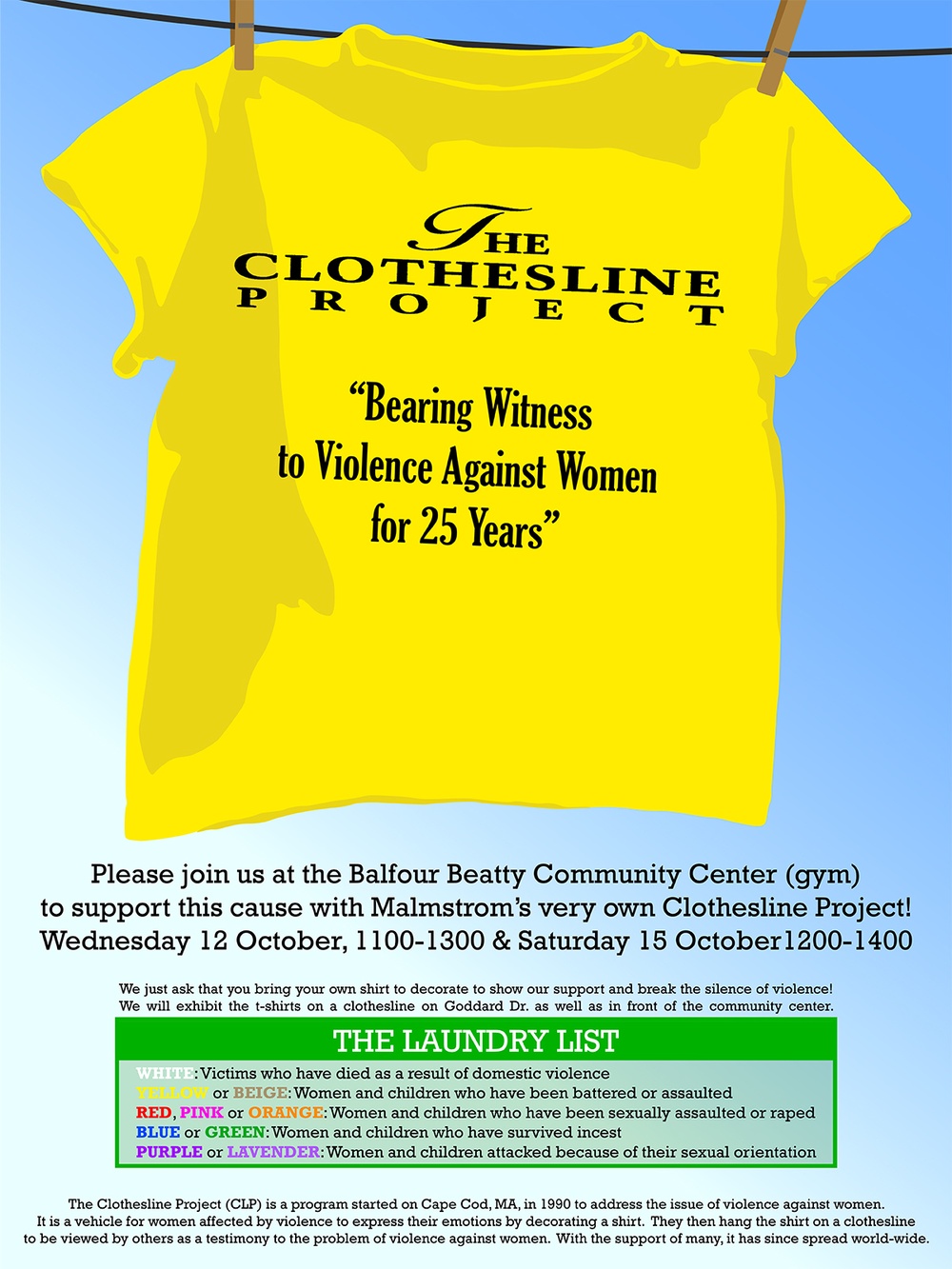 Domestic Violence Event Flyer