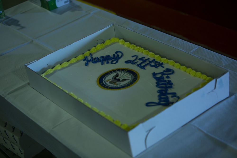 Navy celebrates birthday at Camp Wilson