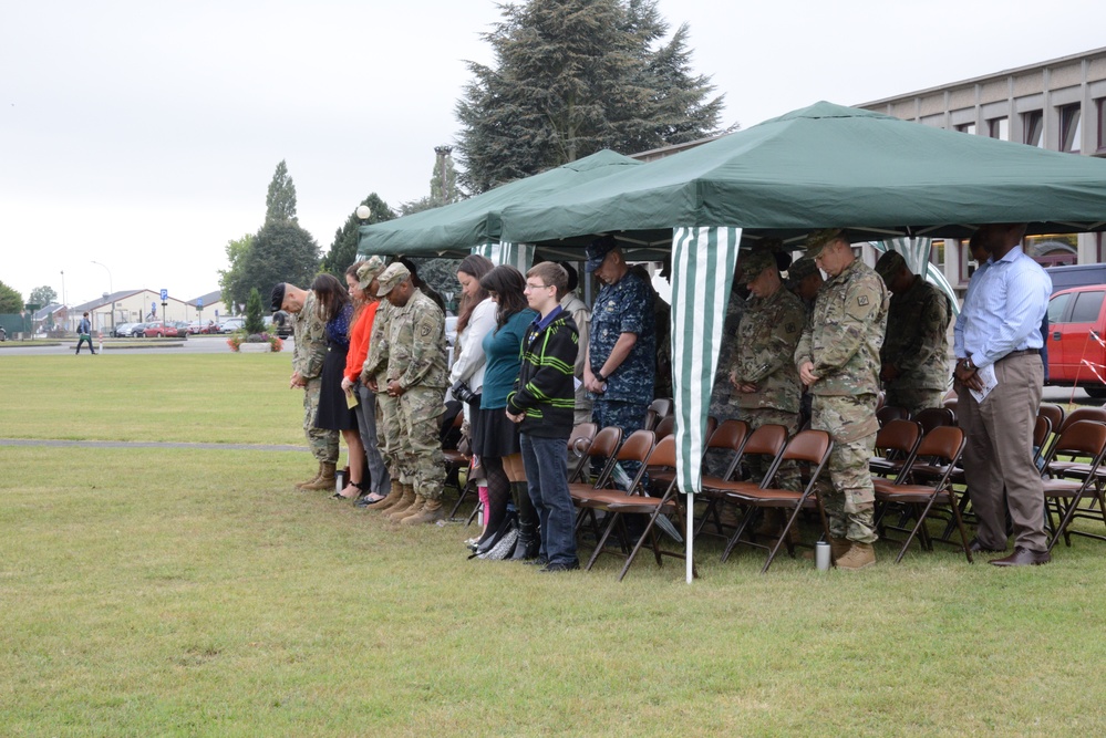 Reflagging Ceremony 128th Signal Compagny Inactivation Network Enterprise Center Belgium Activation