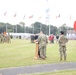 Reflagging Ceremony 128th Signal Compagny Inactivation Network Enterprise Center Belgium Activation