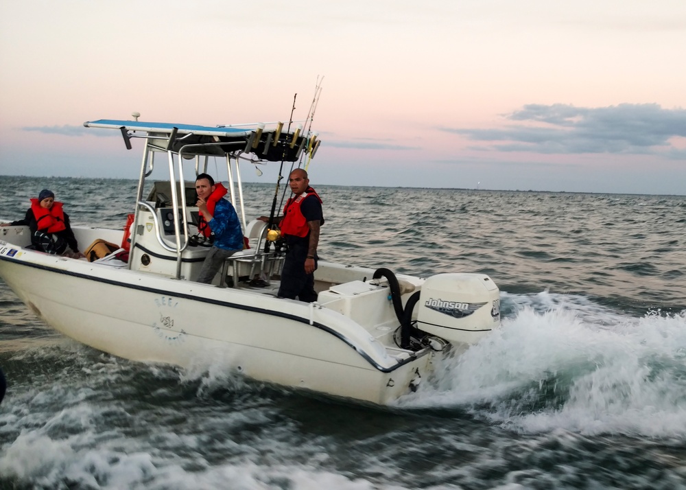 Coast Guard rescues 2 after boat takes on water