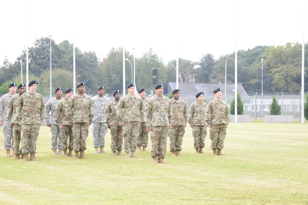 Reflagging Ceremony 128th Signal Compagny Inactivation Network Enterprise Center Belgium Activation