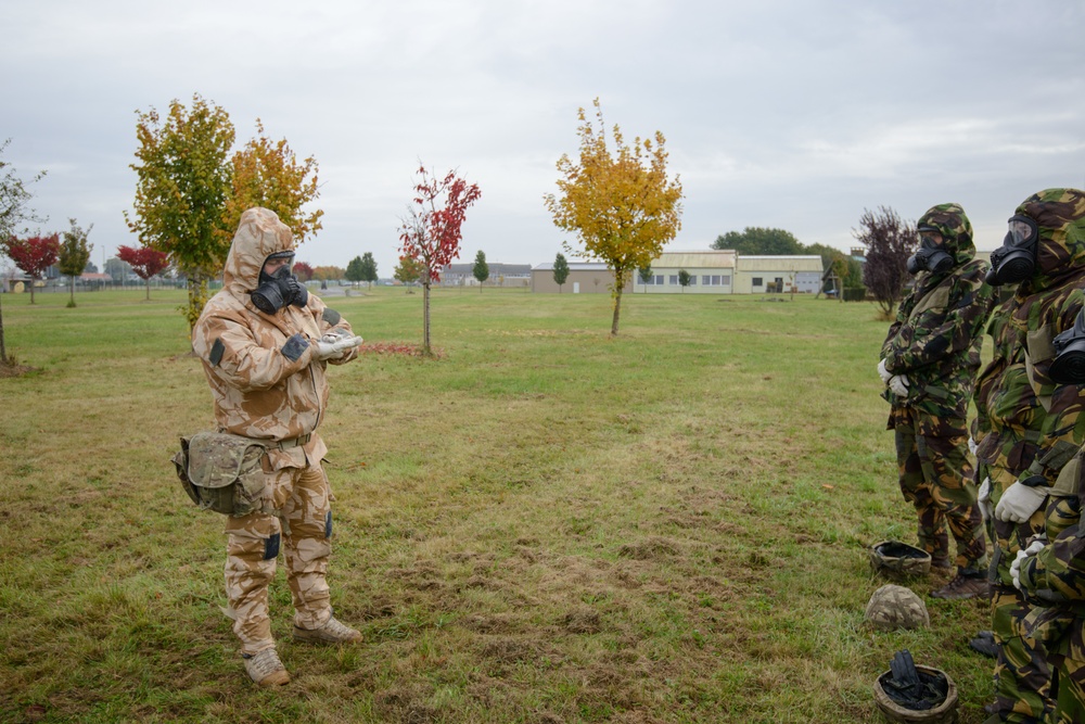 British Armed Forces train in US CBRN facilities