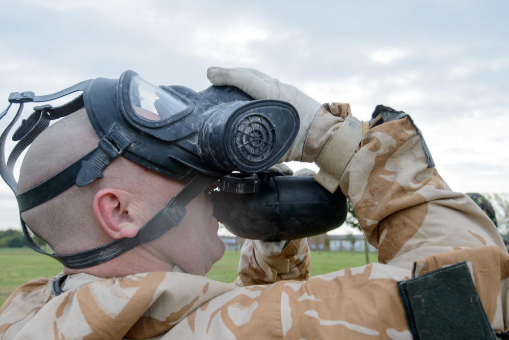 British Armed Forces train in US CBRN facilities