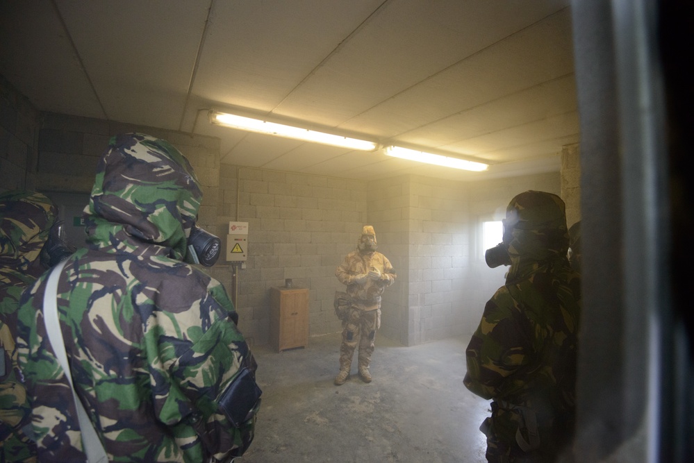 British Armed Forces train in US CBRN facilities