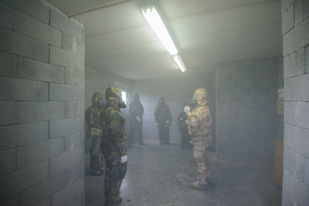 British Armed Forces train in US CBRN facilities