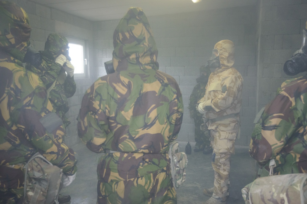 British Armed Forces train in US CBRN facilities