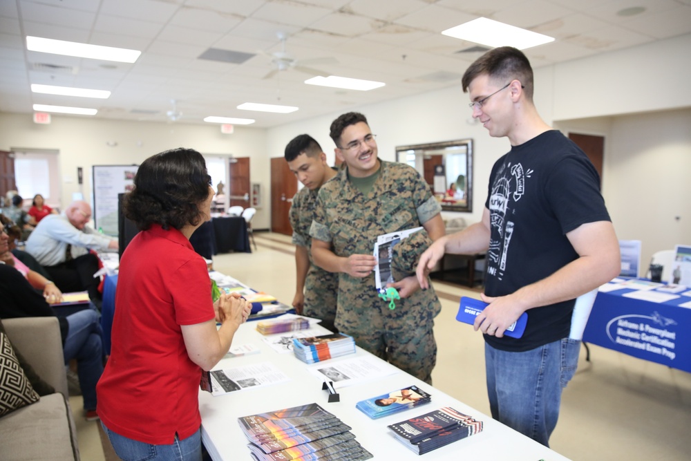 Marines bond at Information Fair