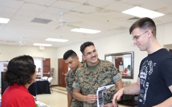 Marines bond at Information Fair