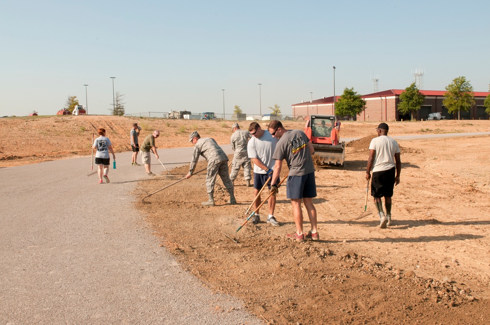 117th Builds Running Track