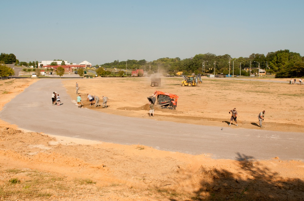 117th Builds Running Track