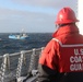 U.S. Coast Guard Cutter Morgenthau tows fishing vessel Pacific Sounder