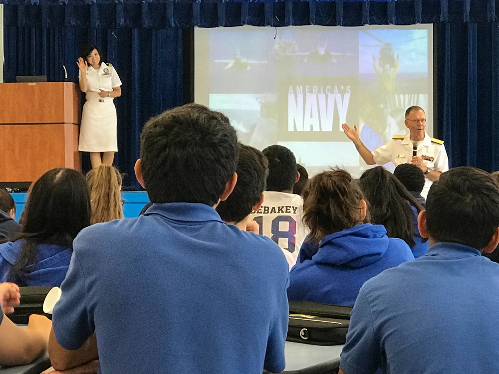Admiral Focuses on Educating America's Future During Navy Week Houston