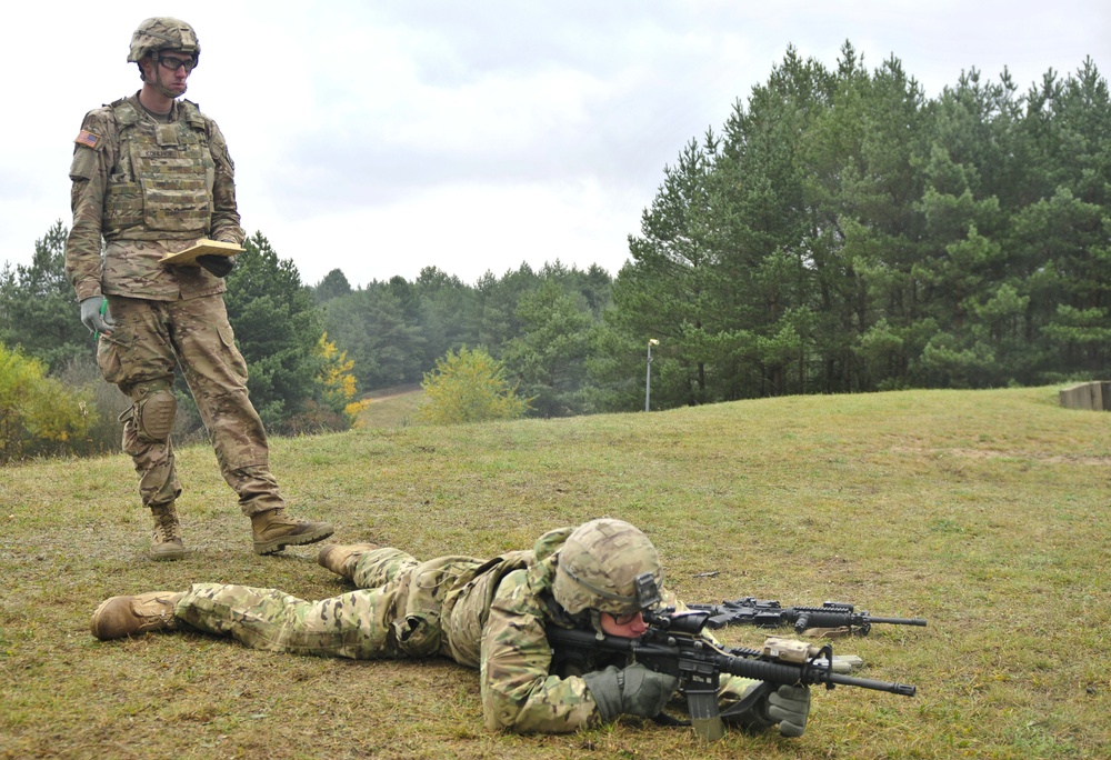 173rd Airborne Brigade conducts OAR M4 qualification range