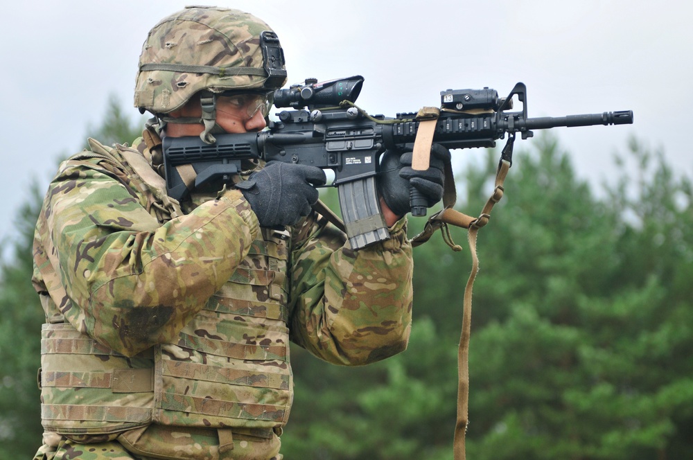 173rd Airborne Brigade conducts OAR M4 qualification range