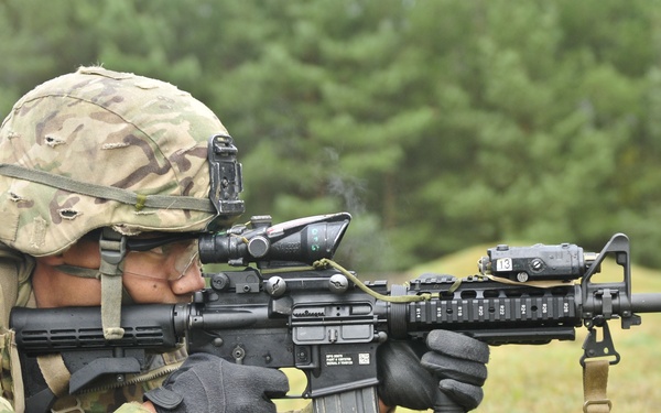 173rd Airborne Brigade conducts OAR M4 qualification range