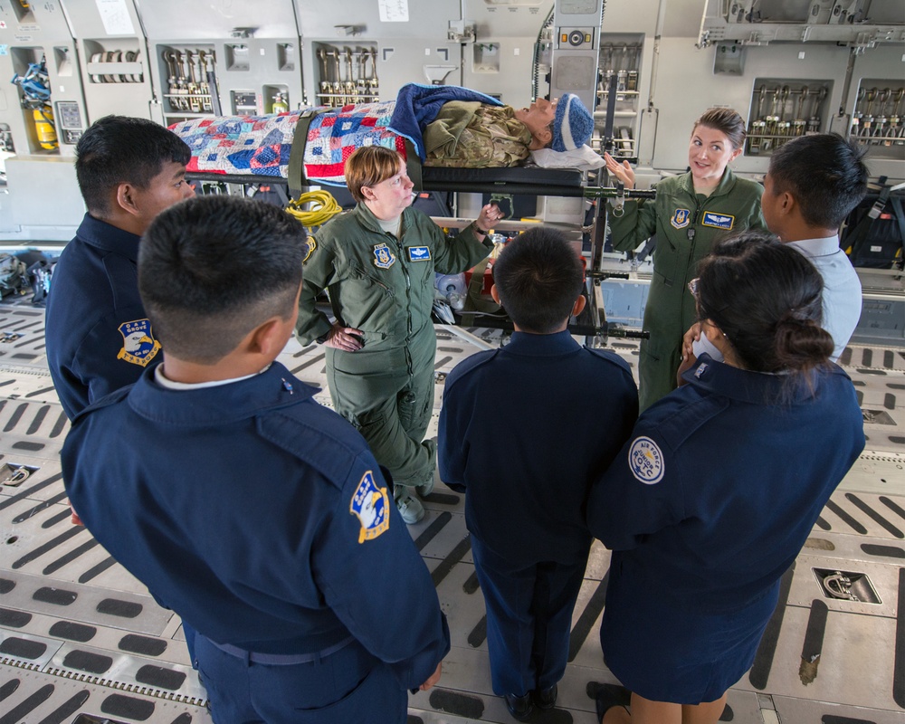 JROTC Tour Travis Air Force Base