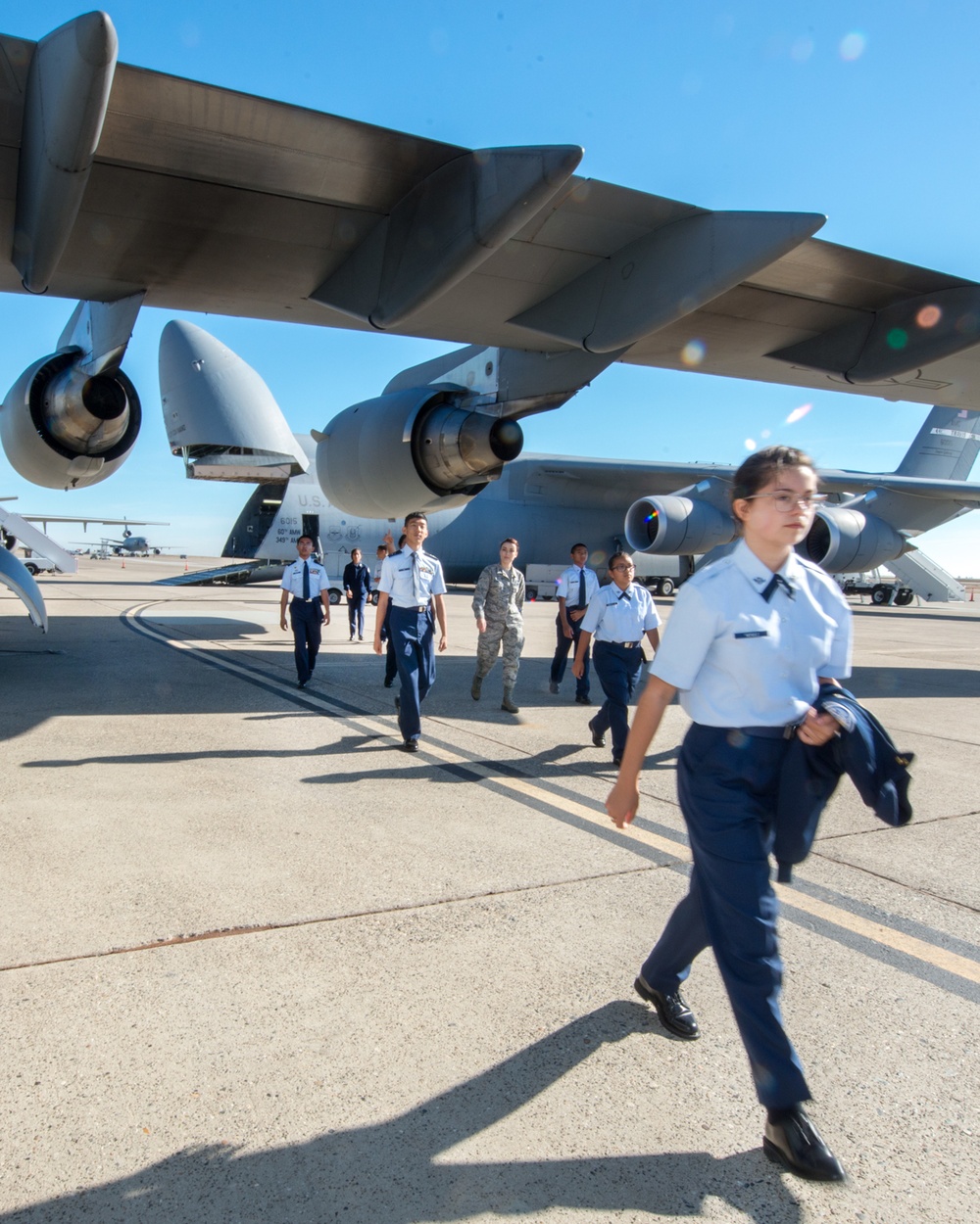 JROTC Tour Travis Air Force Base