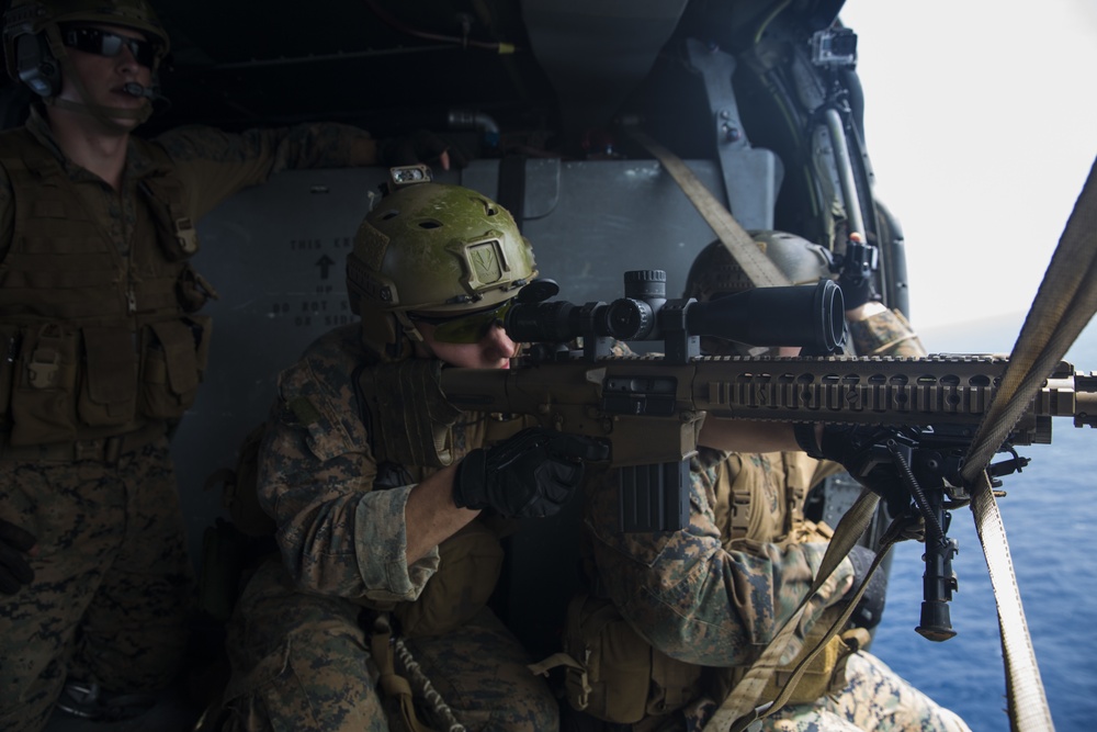 31st MEU snipers refine aerial targeting capabilities.