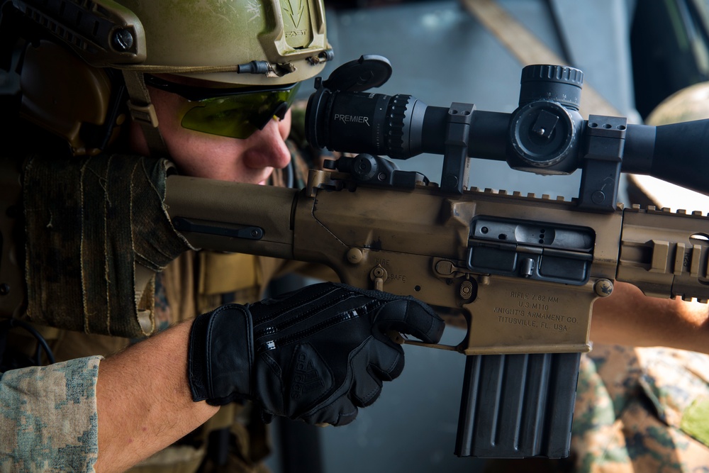31st MEU snipers refine aerial targeting capabilities.