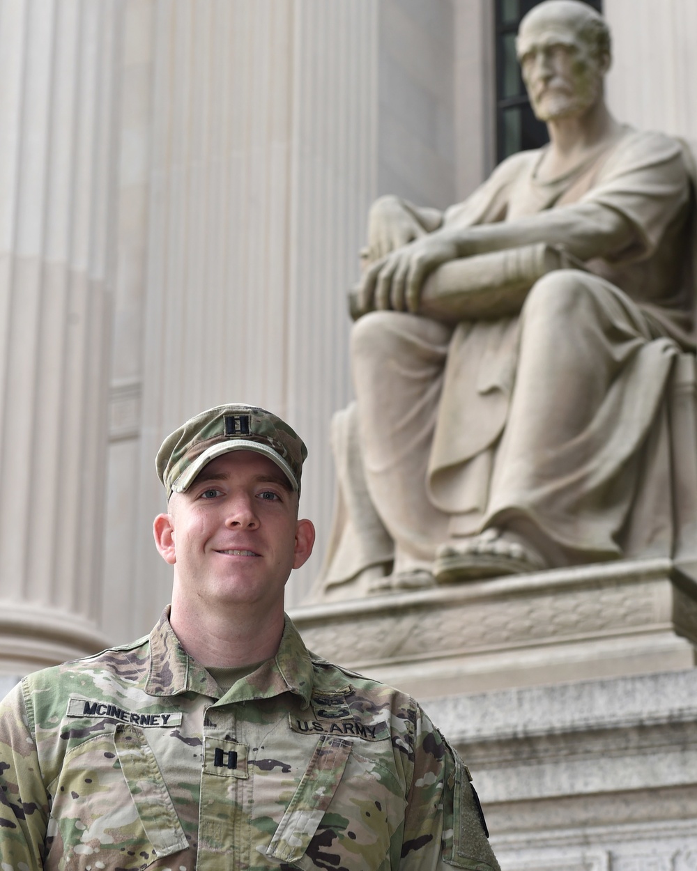 Army Captain McInerney supports the 58th Presidential Inauguration