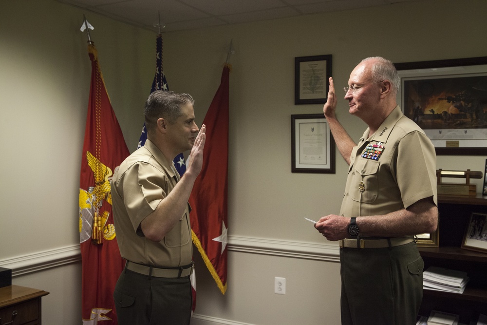 Maj. John Cisco Promotion Ceremony Oct. 3, 2016