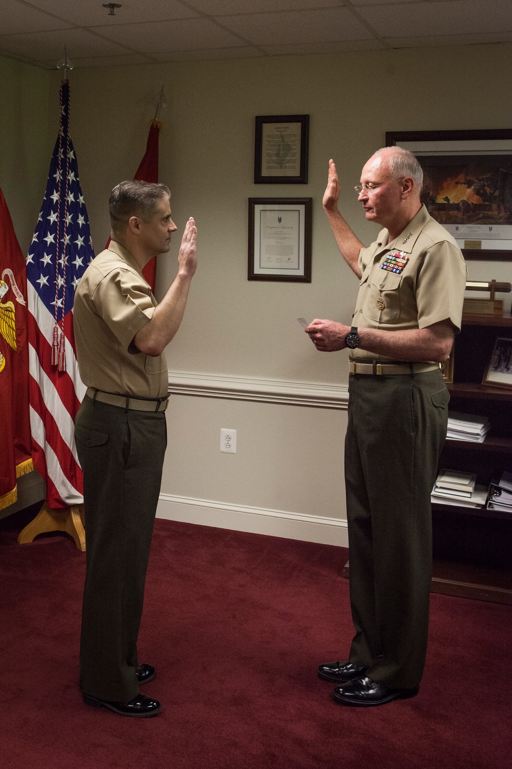 Maj. John Cisco Promotion Ceremony Oct. 3, 2016