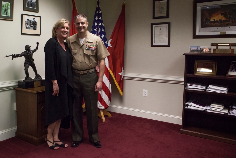 Maj. John Cisco Promotion Ceremony Oct. 3, 2016