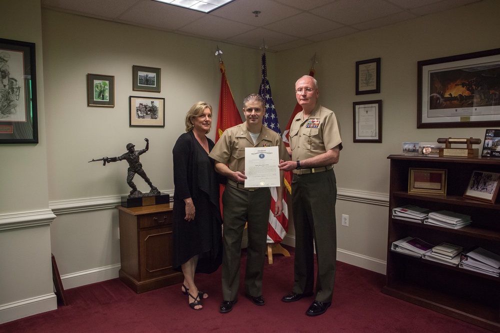 Maj. John Cisco Promotion Ceremony Oct. 3, 2016