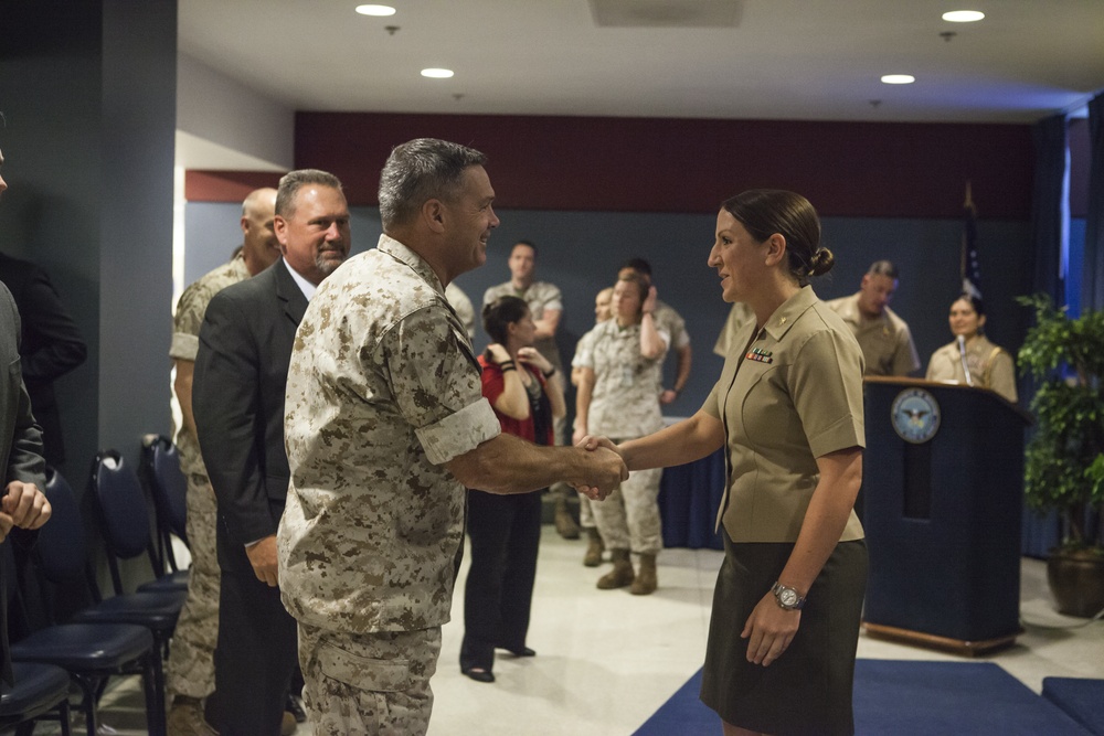 Maj. Rebecca Gansca Promotion Ceremony Oct. 3, 2016