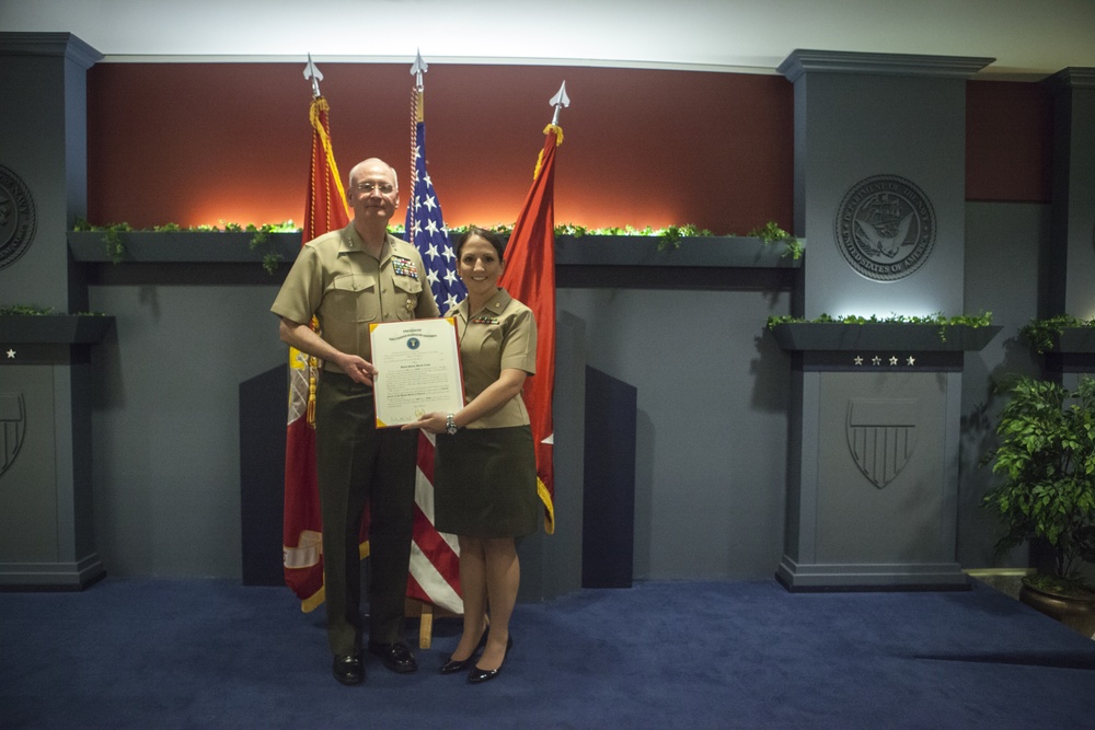 Maj. Rebecca Gansca Promotion Ceremony Oct. 3, 2016