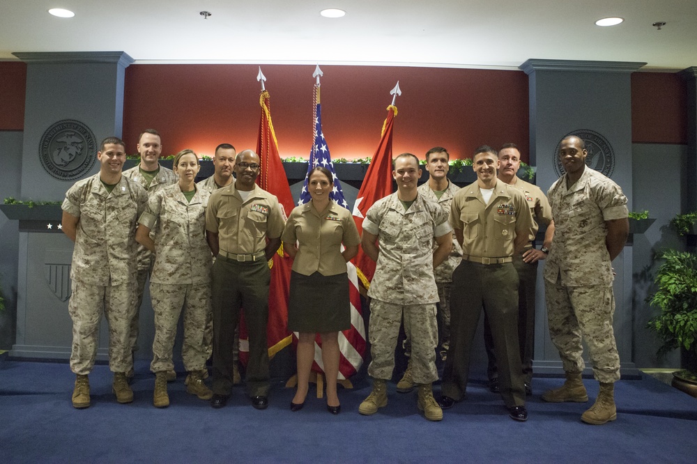 Maj. Rebecca Gansca Promotion Ceremony Oct. 3, 2016