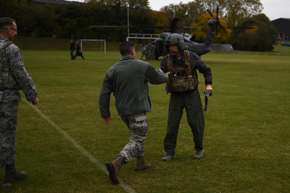 Gen. Wolters visits the 501st Combat Support Wing